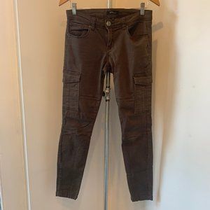 STS Blue Cargo Pocket Skinny Pants in Dark Olive